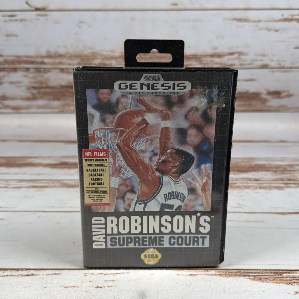 David Robinson's Supreme Court Sega Genesis 1992 Complete with Case